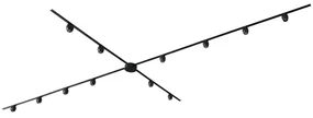 LED Modern railsysteem met 12 Spot / Opbouwspot / Plafondspots zwart 1-fase - Magnetic Zagaye Modern Binnenverlichting Lamp