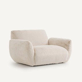 Fauteuil in donzige stof, Spogano