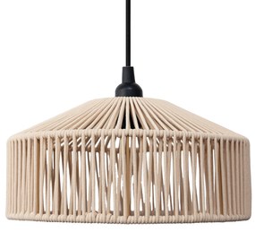 Buitenlamp Japandi hanglamp beige touw IP44 - CalabardinaJapandi E27 IP44 Scandinavisch Buitenverlichting rond