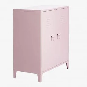 2-deurs Stalen Lockerkast Dressoir Pohpli Roze – Hazelnoot - Sklum