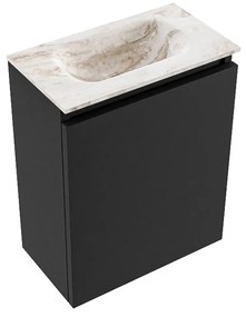 Mondiaz Ture DLux toiletmeubel 40cm urban met wastafel frappe midden zonder kraangat