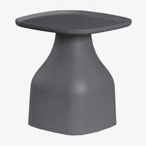 Vierkante Bijzettafel Voor De Tuin 50x50 Cm Van Polypropyleen Jubarri Grijs – Grafiet & ↑50 Cm - Sklum