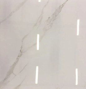 Hoogglans Vloertegel 80x80 Cm Carrara Wit Marmerlook NR41