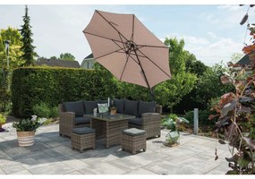 Garden Impressions Hawaii zweefparasol S Ø300 - donker grijs - taupe