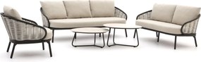 Stoel-bank loungeset Apple Bee | 6 personen | Loungeset Beige | Wicker (vlechtwerk) | Kees Smit Tuinmeubelen