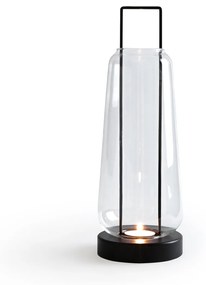 Lantaarn in glas en metaal ijzer H53 cm, Yoroko
