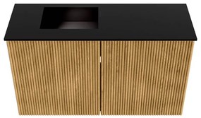 Mondiaz Joya 70cm toiletmeubel oak met wastafel faye links zonder kraangat urban