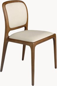 Houten/kunstleren gestoffeerde stoelen Sylvia, 2-delig