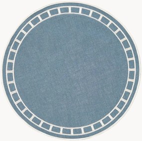 Ronde placemat Marim met randborduurwerk