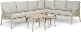 Hoek loungeset 6 personen Rope Taupe  Lifestyle Garden Furniture Biagio