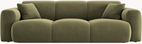 Fluwelen bank Nolio (3-zits), B 235 cm
