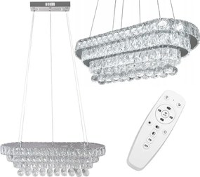 Hangende Crystal LED 102W plafondlamp, APP417-CP afstandsbediening