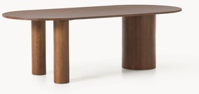 Ovale eettafel Dunia van eikenhout, 180 x 110 cm