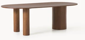 Ovale eettafel Dunia van eikenhout, 180 x 110 cm