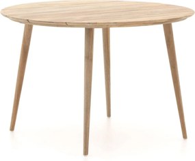 Tuin eettafel ROUGH | Rond | Tuintafel Teakhout | Ø115cm | 4 personen | Kees Smit Tuinmeubelen