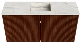 Mondiaz Joya DLux 80cm toiletmeubel ruby met wastafel faye midden zonder kraangat ostra