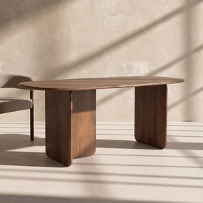 Organisch Gevormde Eettafel 180cm - 180 X 90cm.