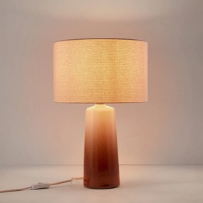 Tafellamp in keramiek en linnen H.47 cm, Grezza