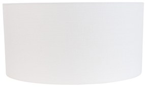 Stoffen Linnen lampenkap wit ovaal 50/33/25 Modern