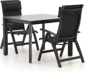 + 15% kassakorting | Diningset Bellagio | 2 personen | Tuinset sintered stone | 3-delig | Kees Smit Tuinmeubelen