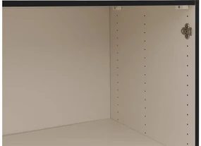 Goossens Kledingkast Easy Storage Ddk, Kledingkast 153 cm breed, 220 cm hoog, 2x glas draaideur en 1x spiegel draaideur midden