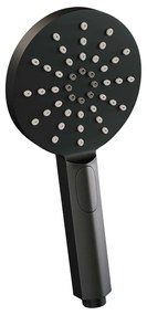 Brauer Black Edition complete inbouw regendouche met 3 standen handdouche, gebogen wandarm, glijstang en hoofddouche 20cm set 45 zwart mat