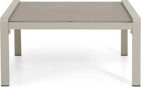 Hoek loungeset  Aluminium Taupe  Domani Furniture Leaf