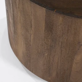 Eleonora Zayn Salontafel Bruin Hout Rond 60 Cm - 60 X 60cm.