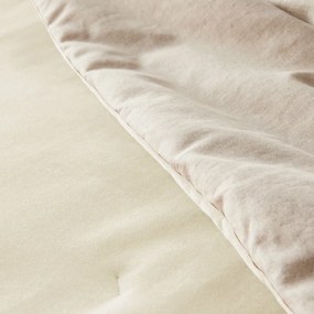 Gematelasseerd dekbed in effen fluwelen katoenen linnen, Velvet