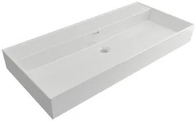Plieger Kansas badmeubel 100cm met glans witte wastafel zonder kraangat warm eiken