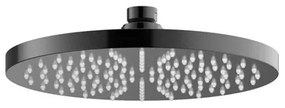 Hotbath Mate Hoofddouche - Ø20cm - rond - Gepolijst Zwart PVD M100PBP