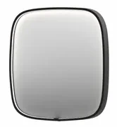 INK SP31 spiegel - 60x4x60cm contour in stalen kader incl dir LED - verwarming - color changing - dimbaar en schakelaar - geborsteld metal black 8409815