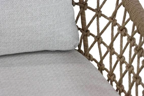 Tuinset 8 personen 300 cm Aluminium/wicker Taupe Coco Bali/Brighton