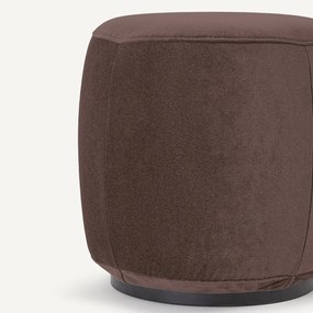 Voetenbank van linnen fluweel, Rosebury, ontwerp Emmanuel Gallina