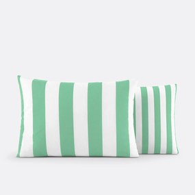 Kussensloop in katoen, Hendaye groen