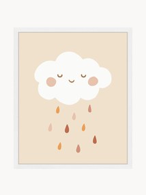 Ingelijste digitale print Lovely Rain