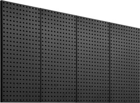 VEVOR Gereedschapswand, 61 x 30 cm, set van 4, stalen wandorganizer met prikbord, gereedschapsbord voor woonkamer, garage, gereedschapsopslag, werkbank, kantoororganisatie, hobbykamer, keuken, huis, zwart