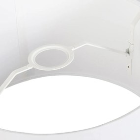 Linnen lampenkap wit rond schuin 35/30/20