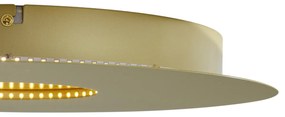 Moderne plafondlamp goud 40cm incl. LED 3-staps dimbaar - Morning Modern rond Binnenverlichting Lamp