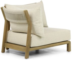 Hoek loungeset 6 personen Teak Old teak greywash  Santika Furniture Santika