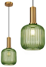Plafondlamp Hangend Glas Groen APP462-1CP
