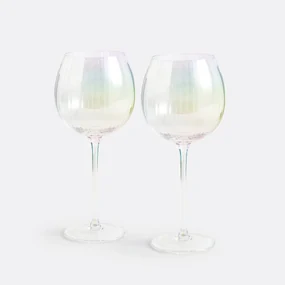 Set van 2 cocktailglazen, Irizalo