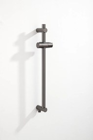 Saniclear Plus douche glijstang met wateraansluiting 60cm verouderd ijzer - gunmetal