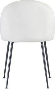 Set 4 Stoelen Zwart Dalnia Fluweel