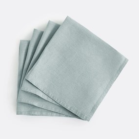 Set van 4 servetten van gewassen linnen Victorine