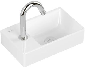 Villeroy & Boch Avento fonteinset - 36x22x11cm - kraangat links - chromen fonteinkraan - glans wit 4300s301
