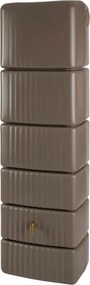 4Rain slim taupe taupe - Regenton muurmodel - 52x79x210cm - 650 liter