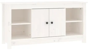 vidaXL Tv-meubel 103x36,5x52 cm massief grenenhout wit