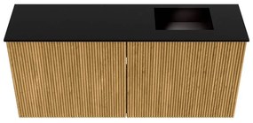 Mondiaz Joya 90cm toiletmeubel oak met wastafel faye rechts zonder kraangat urban
