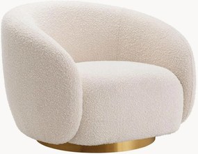 Bouclé draaistoel Brice